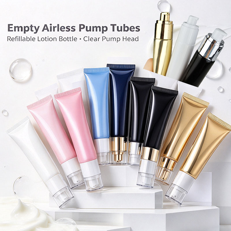 Luxury Skincare Packaging - 20/30/50 buah, botol krim tangan isi